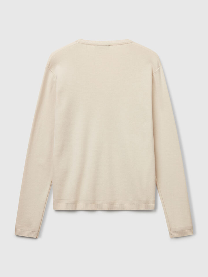 V NECK SWEATER L/S Women image number 6